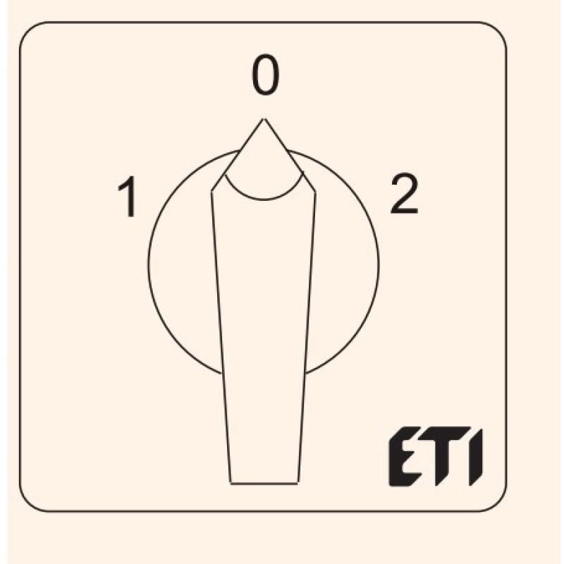 Кулачковый переключатель ETI 004773115 CS 40 52 U (2p «1-0-2» 40A)