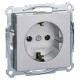 Механизм розетки SCHUKO с центр.платой алюминий 16А Merten, MTN2301-0460