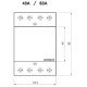 Контактор 63А 4НО 230В AC, Schrack