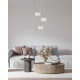 Підвісний світильник, люстра Italux PND-81418-3-BK-GD Corado LED 3x12W 3000K 1084Lm IP20 золотий