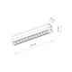 Магнітний трековий світильник Nowodvorski 11311 UT-LVM Focus Swing LED 1x12W 1000Lm IP20 чорний