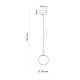 Підвісний світильник TK Lighting 6339 Cadix G9 1x6W IP20