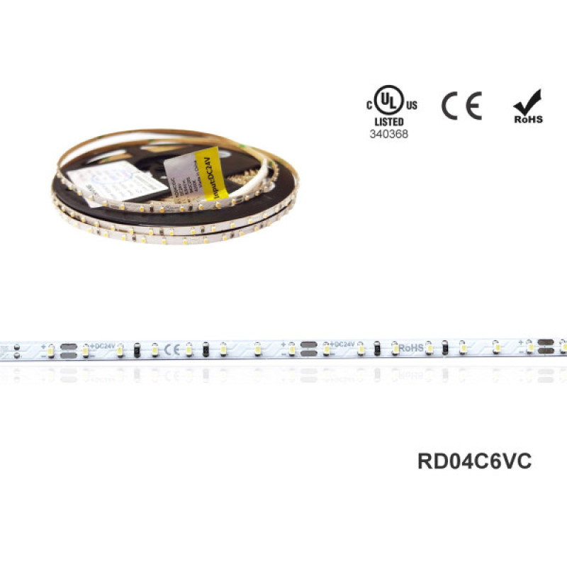 LED стрічка RISHANG 126-2014-24V-IP33 8.6W 775Lm 4000K 5м (RD04C6VC-NW)