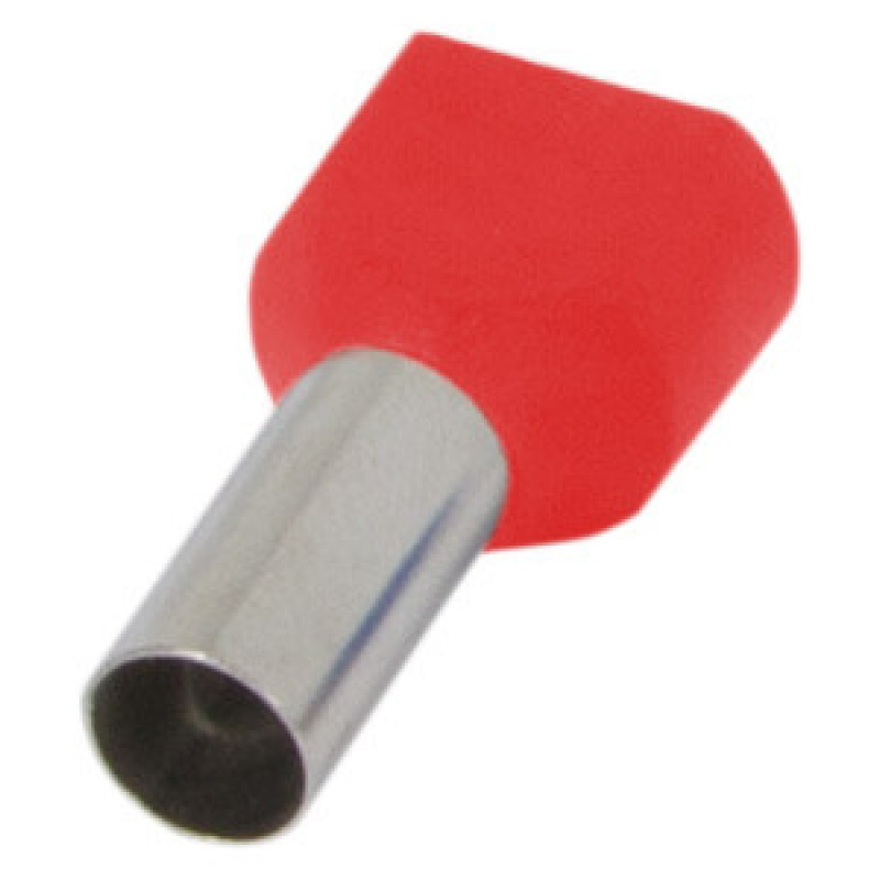 Изолированный наконечник E.Next e.terminal.stand.te.2.1.red 2x1 кв.мм красный (s4037004)