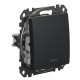 Перехресний перемикач Schneider Electric Sedna Design & Elements з підсвіткою чорний SDD114107L