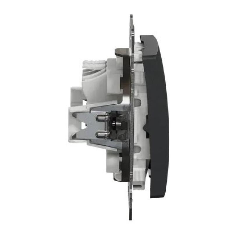 Перехресний перемикач Schneider Electric Sedna Design & Elements з підсвіткою чорний SDD114107L