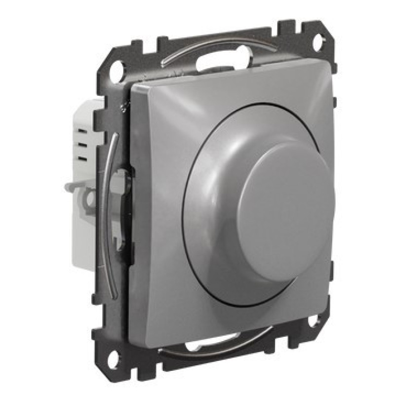 Универсальный поворотный светорегулятор Schneider Electric алюминий SDD113502