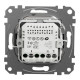 Универсальный поворотный светорегулятор Schneider Electric алюминий SDD113502