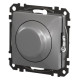Универсальный поворотный светорегулятор Schneider Electric алюминий SDD113502