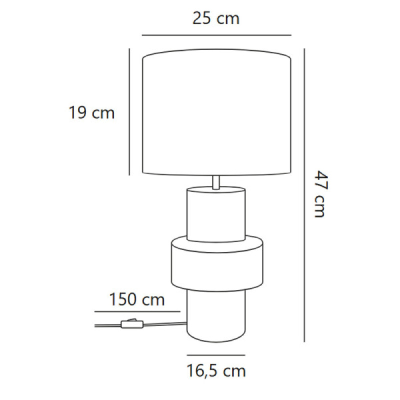 Настільна лампа Nordlux 2512655009 Dugan E14 1x40W IP20 біла