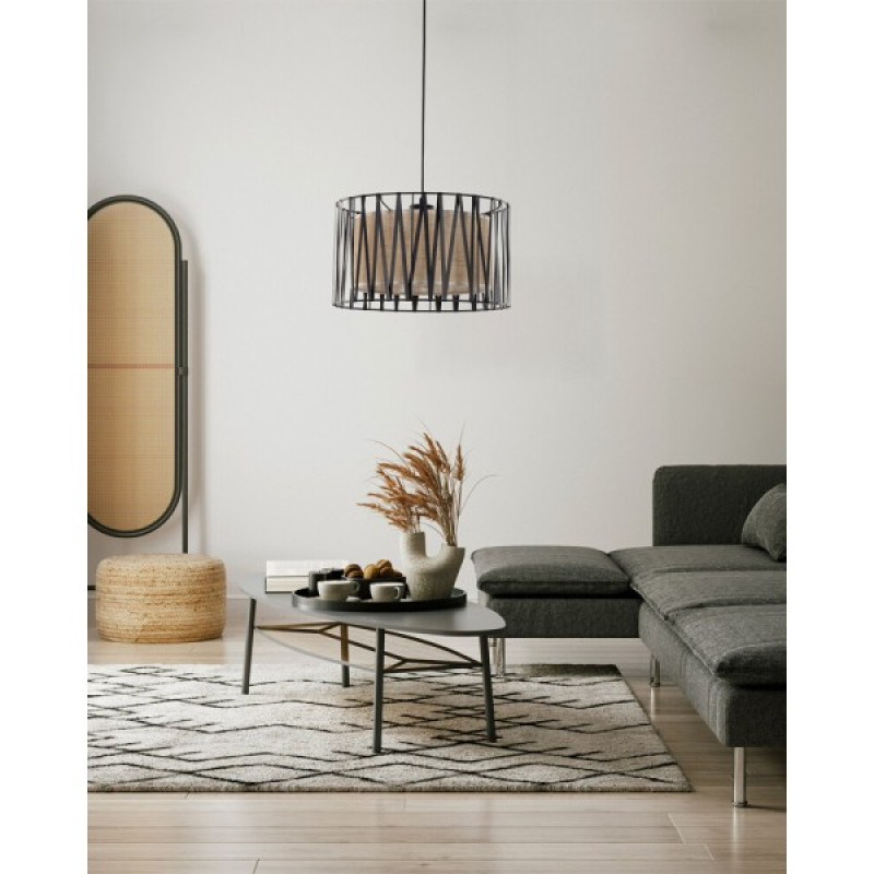 Підвісний світильник, люстра TK Lighting 4562 Harmony E27 1x15W IP20 коричневий
