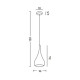 Подвесной светильник, люстра Azzardo AZ0285 Spell E27 1x60W IP20 белый