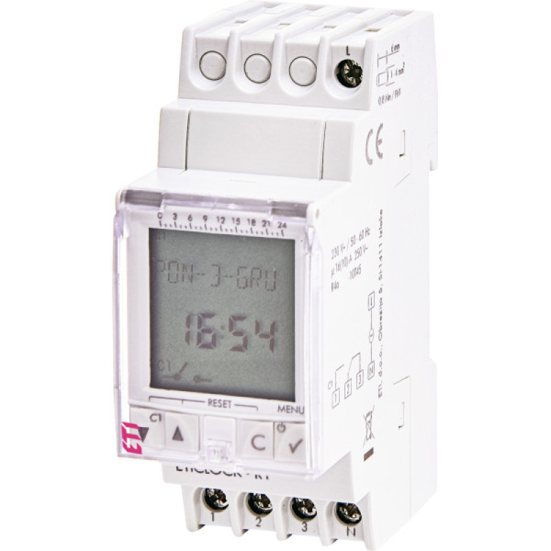 Цифровой таймер ETI 002472053 Eticlock-R1 230V