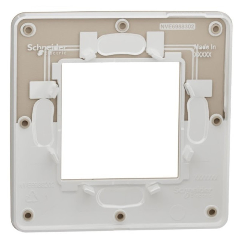 Однопостовая рамка Schneider Electric NU280226 (песочный/белый)