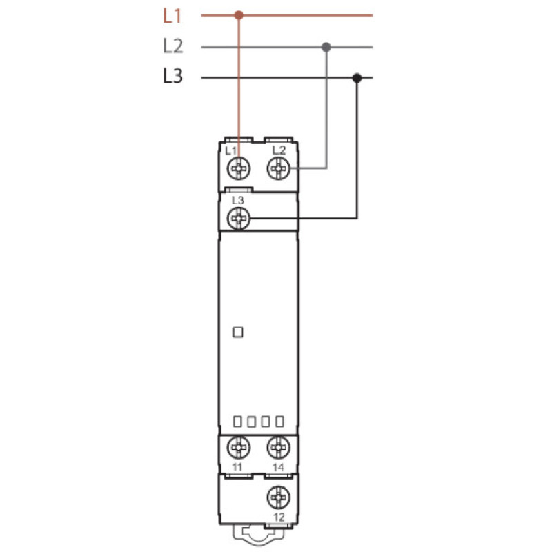 Реле контроля фаз Finder 1CO 6A 208-480В AC (706184000000)