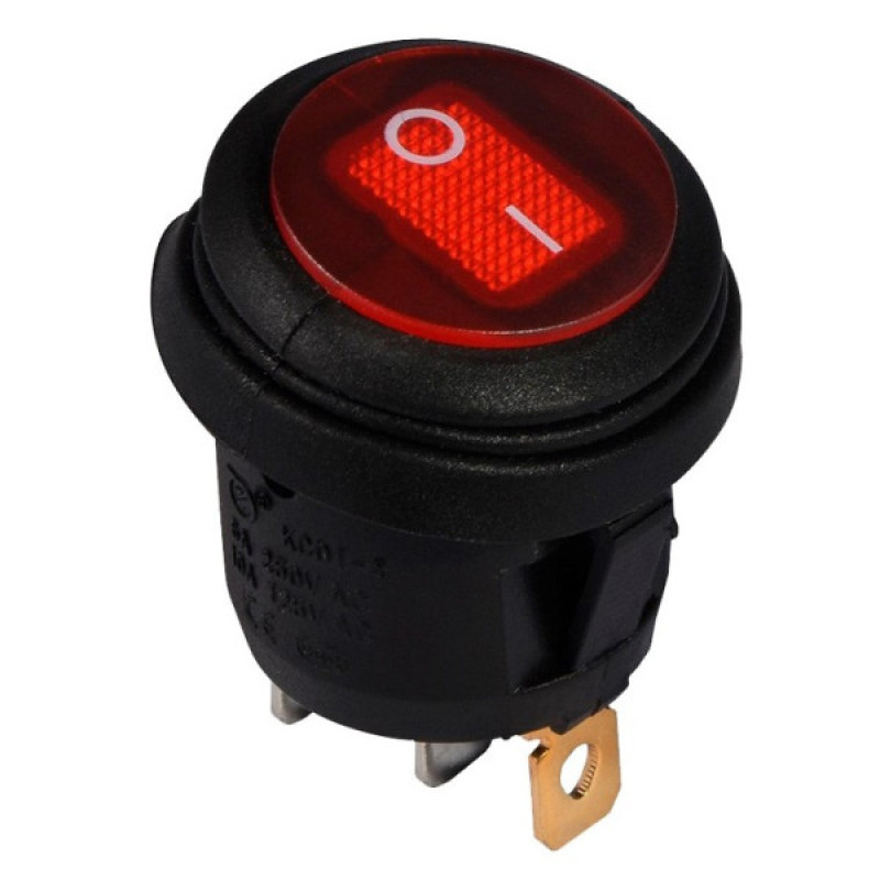 Переключатель TNSy KCD1-8-101 R/B круглый красный (TNSy5500748)