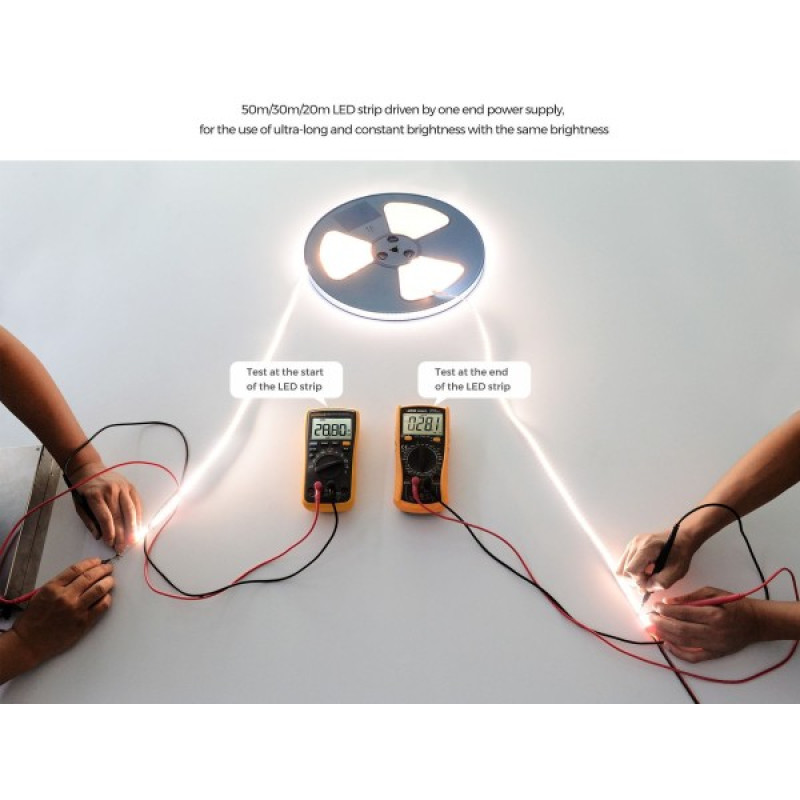 LED лента COLORS 120-2835-24V-IP67 8.7W 748Lm 3000K 20м (DS8120-24V-12mm-IP67-WW)