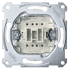 Двухполюсный механизм выключателя Schneider Electric Aquadesign MTN3112-0000