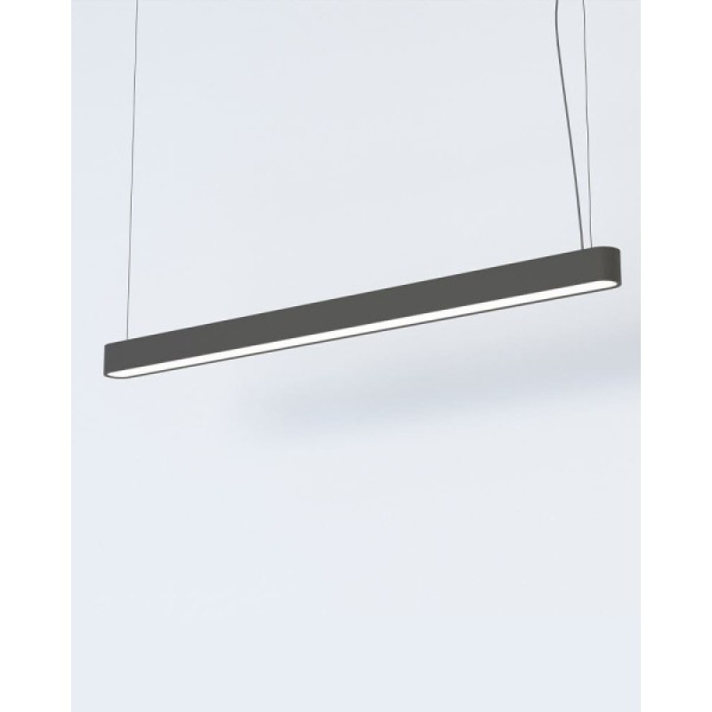 Подвесной светильник, люстра Nowodvorski 7525 Soft LED T8LED 1x22W 3000K 3200Lm IP20 графитовый