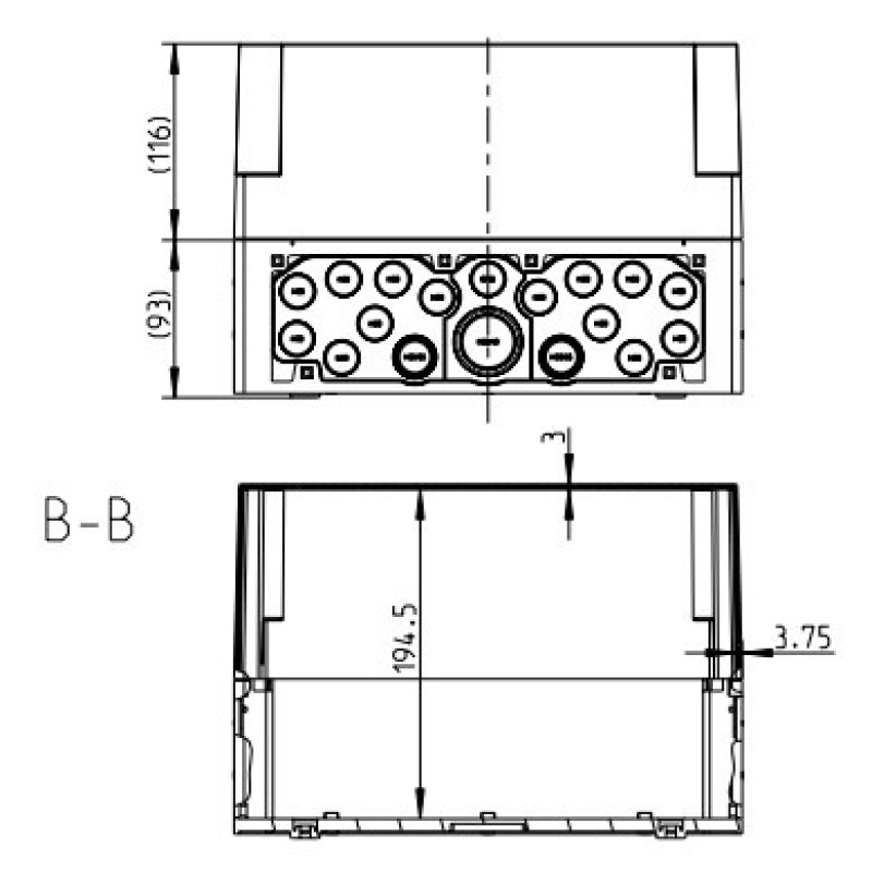 Накладная разветвительная коробка Spelsberg AKL 3-th (sp74690301) IP65