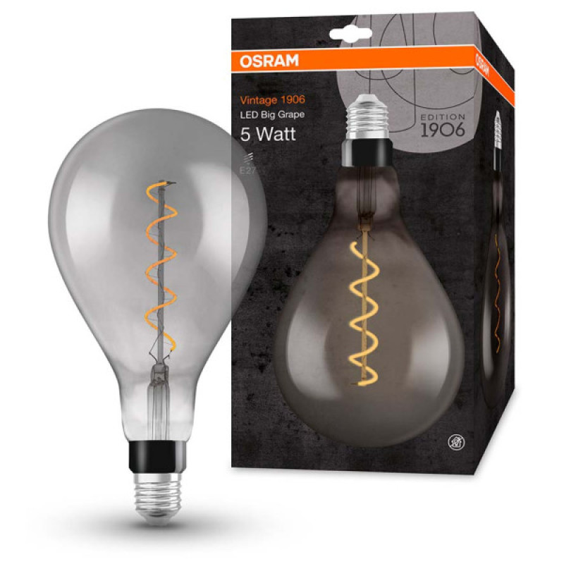 Светодиодная лампа Osram 1906 LED BGRP 5W/818 230V FIL SM E27 4х1 (4058075269903)