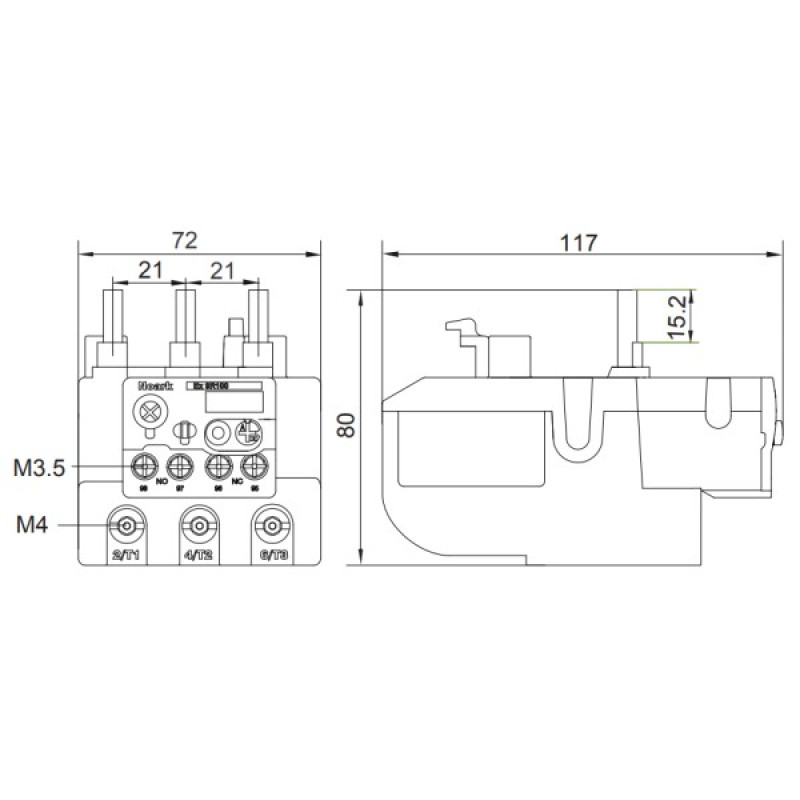 Тепловое реле NOARK Ex9R100 3Р 65A (101383)