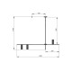 Люстра Pikart 24253-7 Constructio GU10 3x60W IP20 латунная