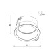 Точковий світильник Kloodi KD-Q019 LED 1x12W 3000K 840Lm IP44 Wh