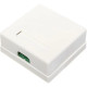 Двухпортовая розетка GEAR 2xRJ 45 Cat.5e GCS-SOCKET2RJ45C5E (в комплекте липучка и шуруп)