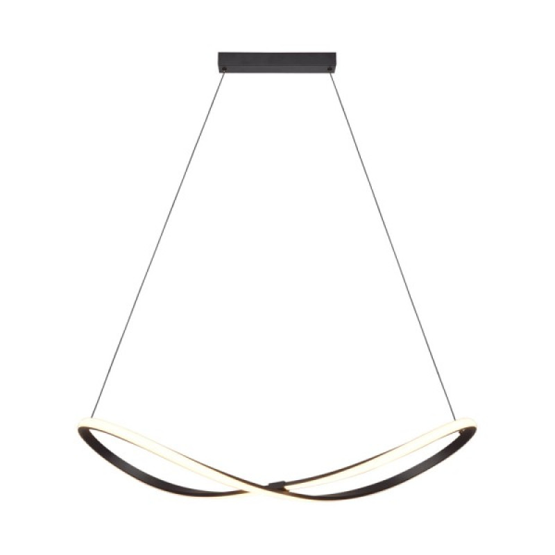 Підвісний світильник, люстра Zuma Line 5905316693098 Rosentra LED 1x20W 3000K 1400Lm IP20 чорний