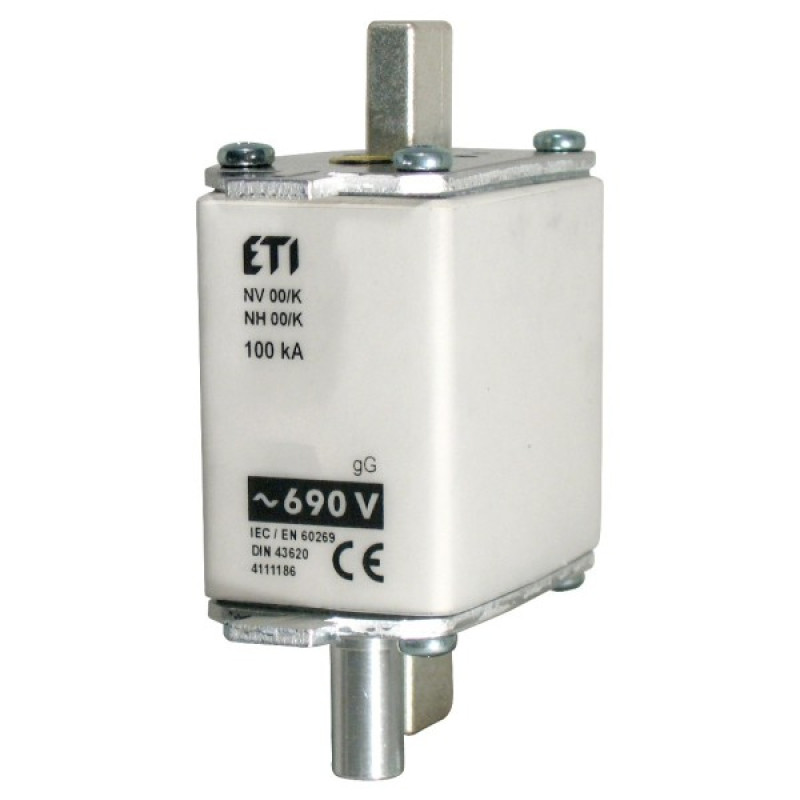 Предохранитель с ударной иглой ETI 004111185 NH-00 K/gG 100 A KOMBI 690V