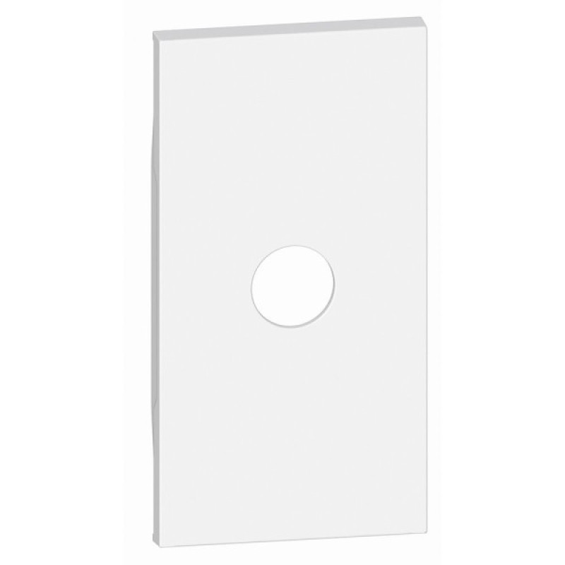 Лицевая панель TV розеток Bticino Living Now KW08M2 и кабельных выводов с 1 отверстием (белая)