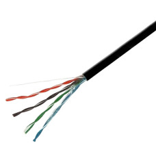 Мережевий кабель GEAR CAT.5E UTP Copper 4Px2x0.51 PVC+PE Outdoor з проволкою (305 м.)