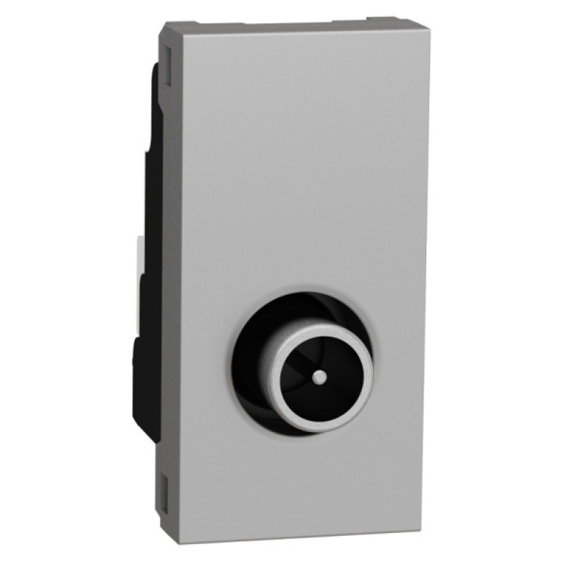 Одинарная TV розетка Schneider Electric NU346130 1М (алюминий)