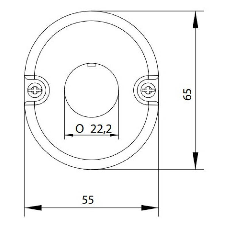 Корпус кнопочного поста ETI 004771545 ESE1 на 1 отверстие