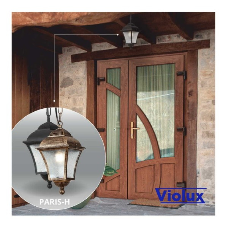Світильник садово-парковий Violux Paris-H антична бронза 60W Е27 IP44 ( 500080 )