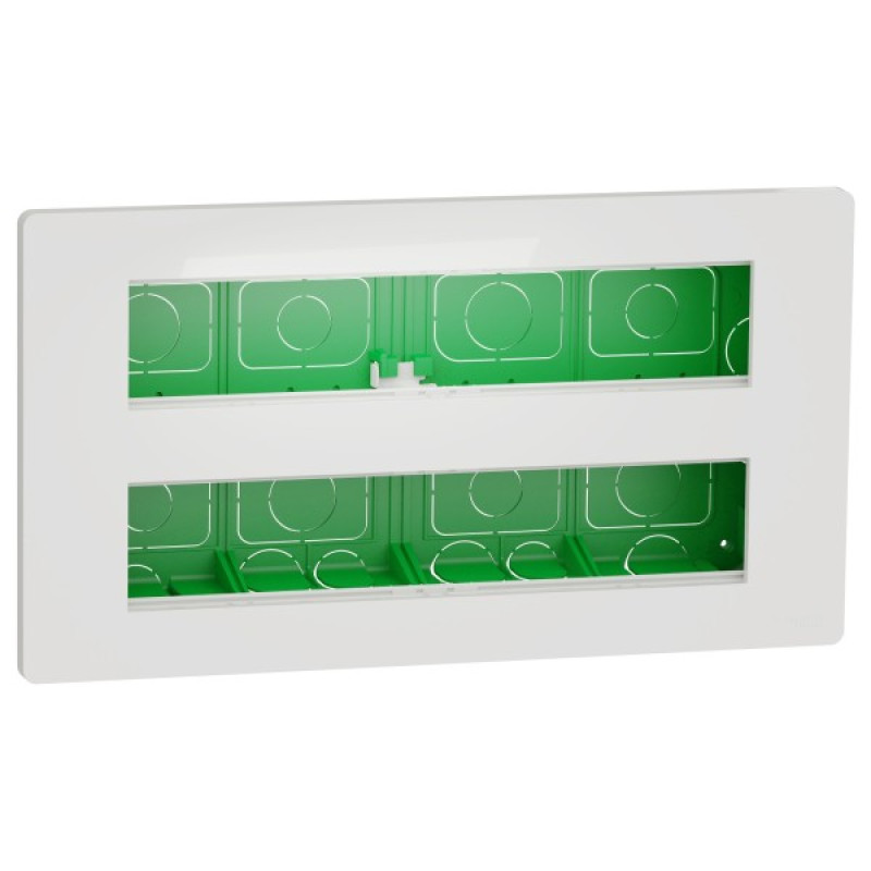 Антибактериальная установочная коробка Schneider Electric NU171020 Unica System+ 2х5