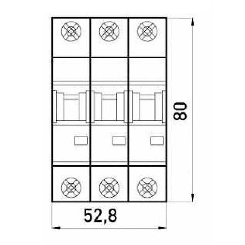 Модульный автоматический выключатель E.Next e.industrial.mcb.100.3.D.50 3р 50А D (i0200008)