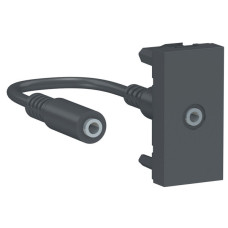 Аудіо розетка Schneider Electric NU343354 Mini jack 1М (антрацит)