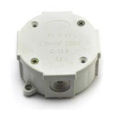 Коробка распределительная Р-1 80x80х40 с клеммами круглая Фаберпласт IP 41 ( 013 )