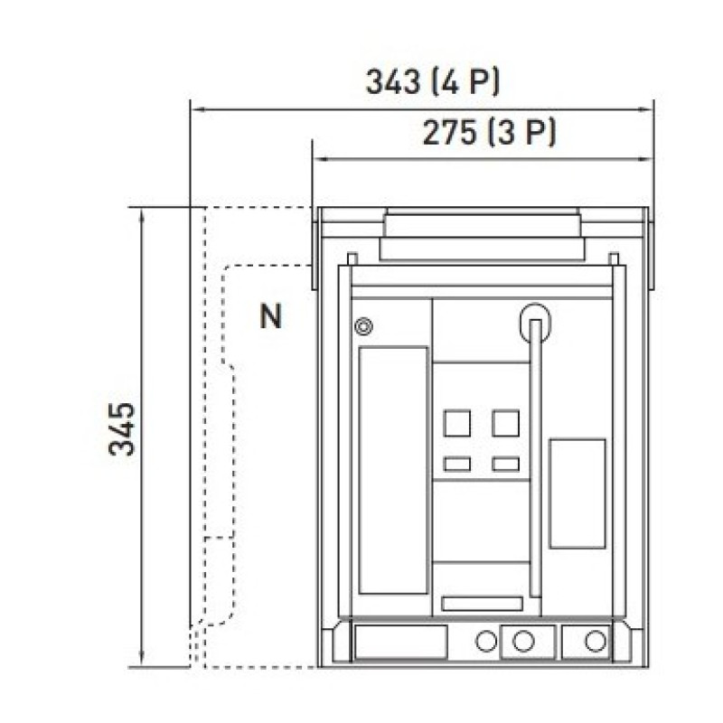 Воздушный автоматический выключатель E.Next e.industrial.acb.1600D.1000 400В 3Р с мотор-приводом и РН (i081105)