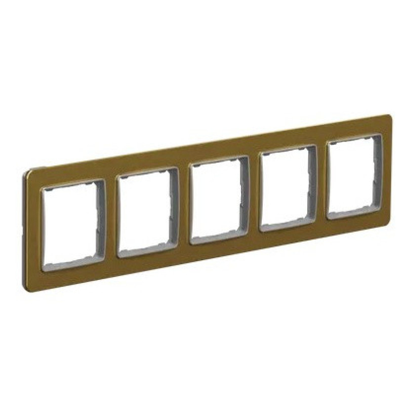 Пятипостовая рамка Schneider Electric Sedna Elements Sedna Elements матовое золото SDD371805