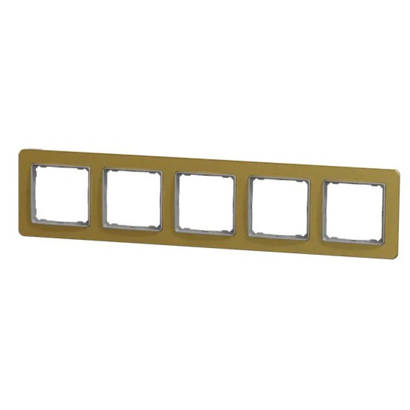 Пятипостовая рамка Schneider Electric Sedna Elements Sedna Elements матовое золото SDD371805