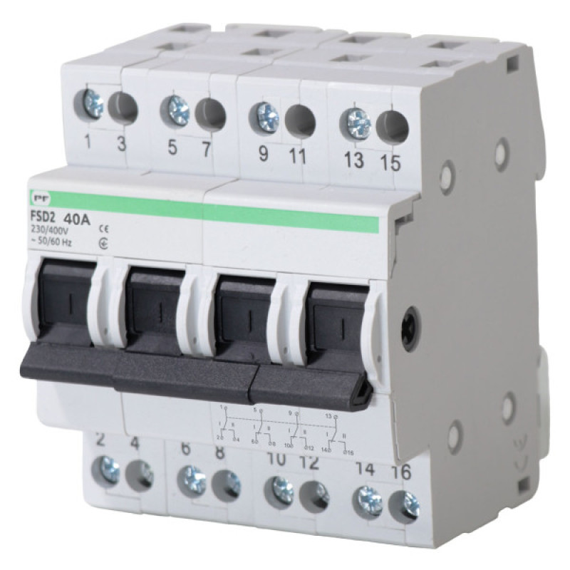 Переключатель нагрузки Promfactor FSD2 4P 40A 1-0-2 (FSD24040)