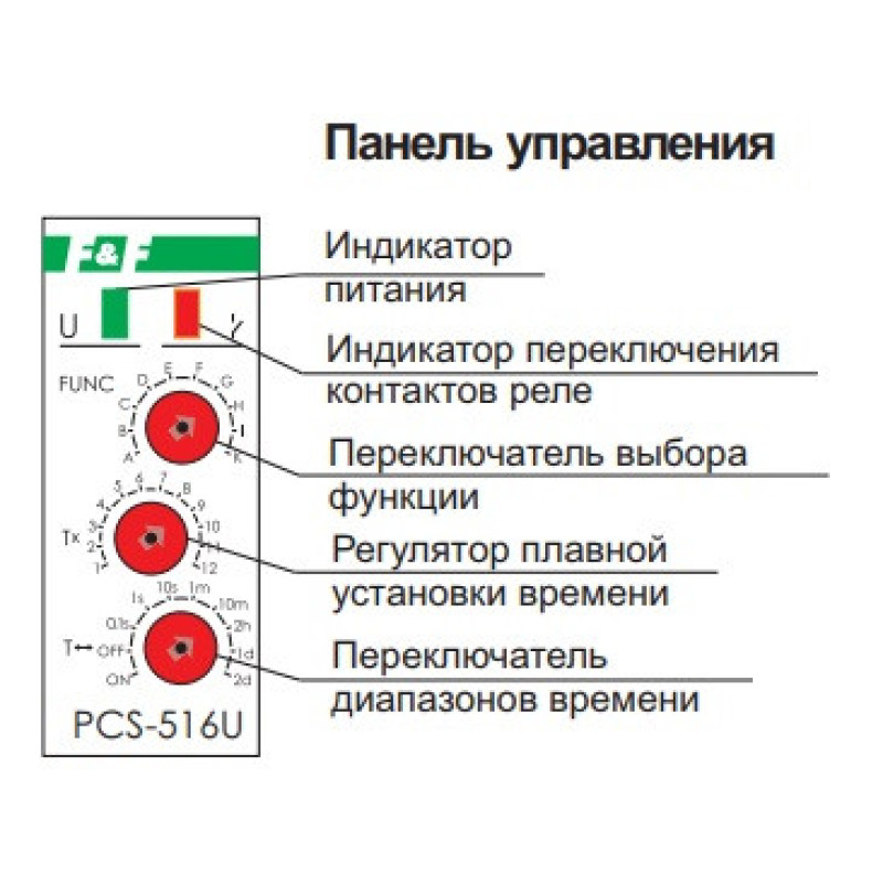 Реле времени F&F PCS-516UNI