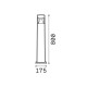Уличный светильник Ideal Lux 187891 Cosmo E27 1x10W IP55 черный