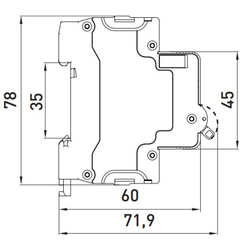 Модульный автоматический выключатель E.Next e.mcb.stand.60.2.C50 2р 50А C (s002122)