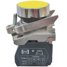 Кнопка Promfactor FP4-BA51 1NO желтая (FP4-BA51)