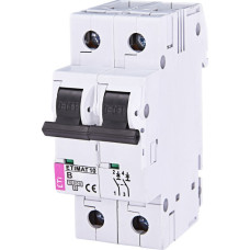 Автоматический выключатель ETI 002123712 ETIMAT 10 2p B 6А (10 kA)