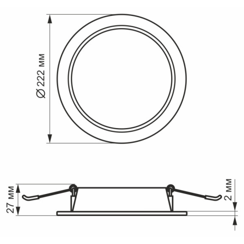 Светильник Videx Back 20Вт 5000K (VL-DLBR-205)